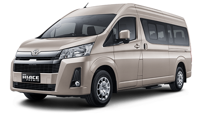 Hiace Premio untuk rental PodaRentCar